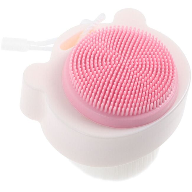 1PC Cleansing Facial Brush Face Scrubber Silicone Double Sided Deep Cleaning