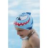 Fashy Kids Swim Cap Shark Design - Red & Yellow Cap
