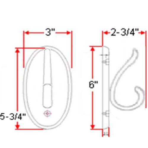 Design House 561217 Dalton Rustic Double Robe Hook for Bathroom Kitchen Closet Honey Oak