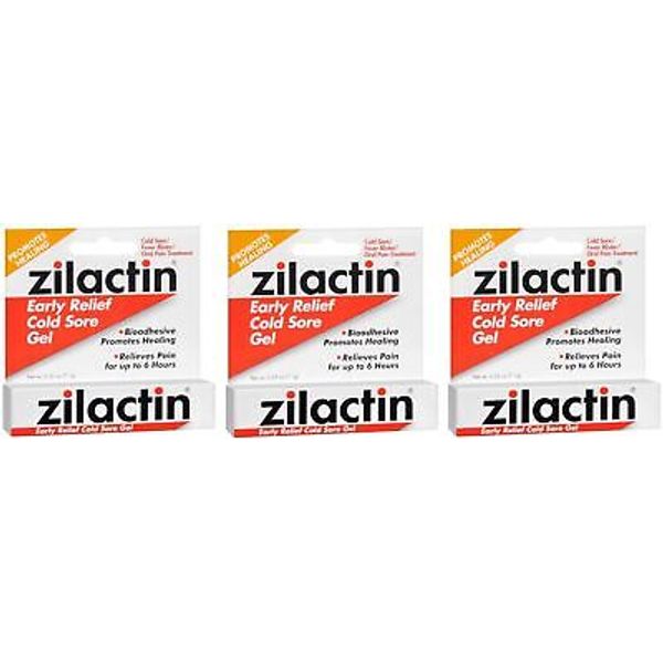 Zilactin Gel 0.25oz (3 Pack)