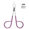Best PROFESSIONAL Scissor TWEEZERS Great PRECISION for Facial Hair,Ingrown Hair,Fine Hair, Blackhead. LESS PAIN,Silver & Purple Men/Women with EASY SCISSOR HANDLE Expert Tools Made in MEXICO (UPDATED)