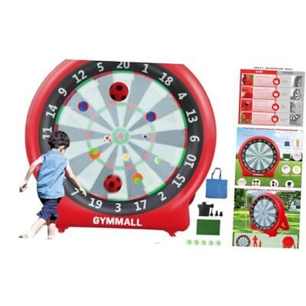 Giant Dart Board Inflatable 6 ft with Air Pump, Outdoor and Indoor Spirited