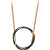 KnitPro 120 cm x 5 mm Basix Fixed Circular Needles, Birch