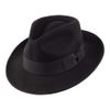 Jaxon & James Crushable C-Crown Wool Felt Fedora Hat - Black L