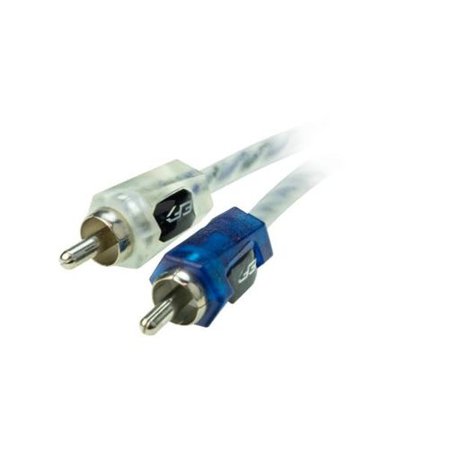 Scosche EFX Vector V3 2-Channel Twisted Pair RCA Interconnect Audio Cables - 2CH OFC Car Stereo Connector Cable - 3 Foot Male to Male