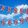 Union Jack Bunting Fabric Flags United Kingdom - 20ft/24 flags