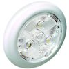7cm Round LED White Plastic Interior/Exterior Light, Blue