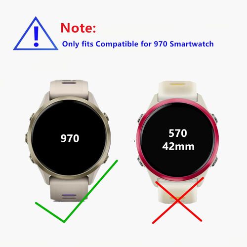 MIHENCE Screen Protector Compatible for Garmin Forerunner 970 Smartwatch, HD TPU Protective Film (6PCS)