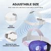 COWANIEE Head Strap for Meta Quest 2, Durable Headset with 4*Handle Protector
