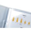 Oxford A4 Display Book, 20 pockets, Presentation Folder with Customisable Cover, Clear (Single)