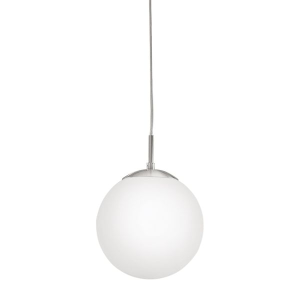 Eglo 85261A Rondo Pendant Hanging Light, Matte Nickel