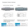 ZBLZGP Multipin Plastic Shell Round Plug Welder Cable Quick Lock Push Pull 1P 5 Pin Connector for Medical
