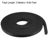 sourcing map Solid Rectangle Rubber Seal Strip 15mm Wide 10mm Thick, 3 Meters Long Black