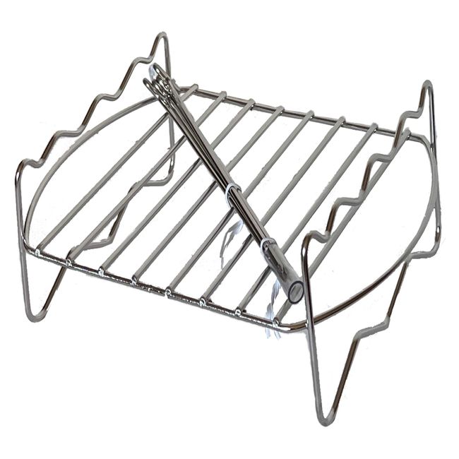 Shop Japan 2-Tier Rack for Carra/Airwave Fryer with Skewers