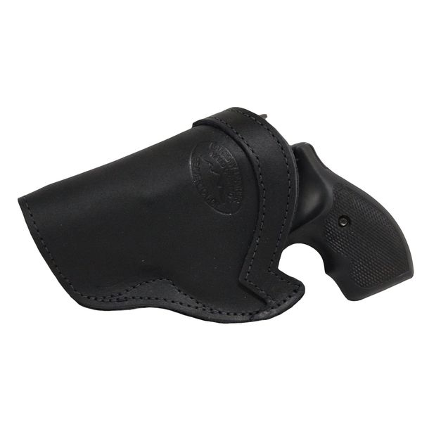 Barsony Black Leather IWB Holster for Taurus 605, 650 Right