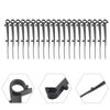 Tiardey 20pcs Gutter Brush Clips Gutter Brush Leaf Guard Fixing Clip Gutter Net Clip Plastic Gutter Guard Clip