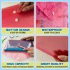 JMS we create smile (Pack of 10) A5 Translucent Red Colour Document Stud Wallets - Plastic Carry Popper Folder Wallets with Button