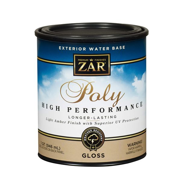 United Gilsonite 1 Quart Clear Gloss Zar Exterior Water Polyurethane Based 326