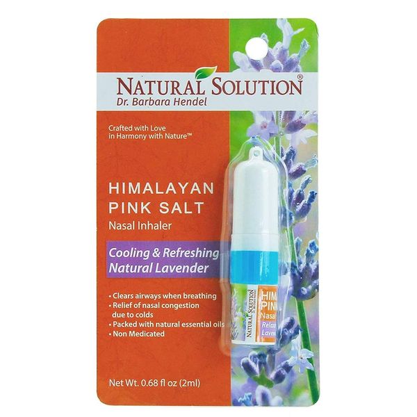 LAVENDER NETI INHALER Sinus & Lung Relief. HIMALAYAN SALT AIR! Respiratory Wellness. Clearing, Healing Ions Aromatherapy. Handy Portable