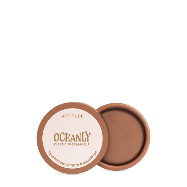 ATTITUDE Oceanly Eyeshadow, EWG Verified, Single Matte Cream Eyeshadow, Plastic-Free, Vegan Beauty and Makeup, Brown Sugar, 0.16 Fl Oz