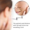 10X Folding Magnifying Vanity Makeup Bathroom Mirror Wall Mounted Swivel Mirror