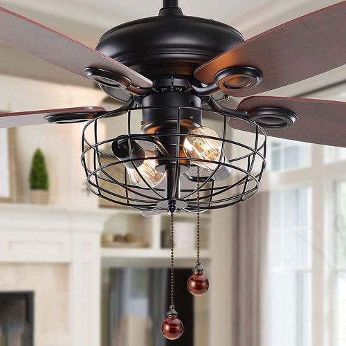 Amber Ball Pull Chain Extender - 12 inch Ceiling Fan Chain Connector
