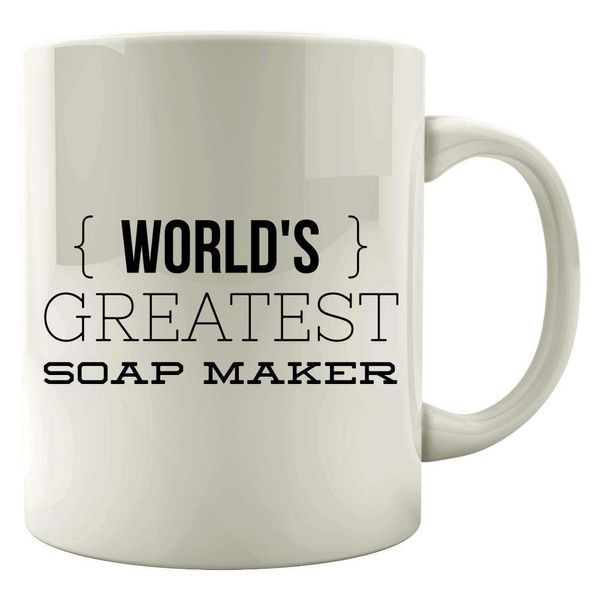 Colored Mug Soap Making - World's Greatest Maker - Hobby Lover Gift