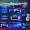 SZYUYU Switch Controller for Nintendo Switch/OLED, Full-Size Grip Ergonomic Handheld Mode Controller, Switch Pro Controller One-Piece Joypad with 8 Color RGB Lights/Programming/Turbo/Cable (Transparent ice)