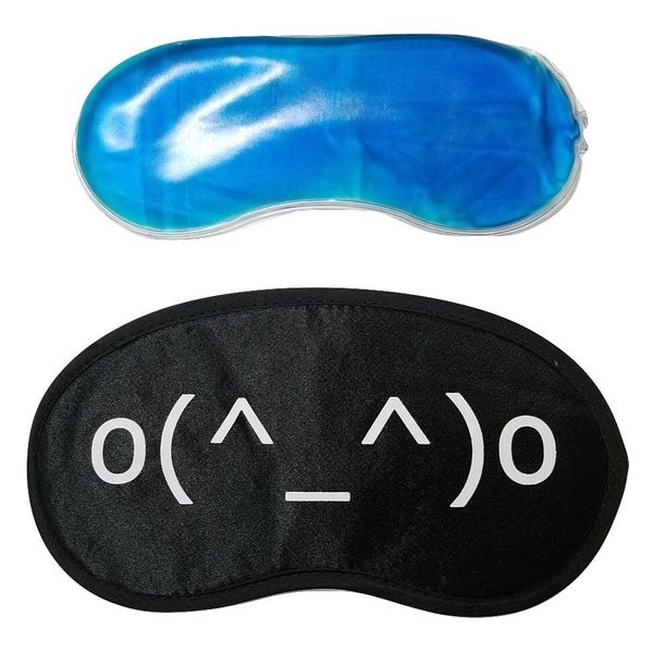 Cool Unisex Therapeutic Cold / Warm Sleeping / Travel Eye Mask Gel Pack