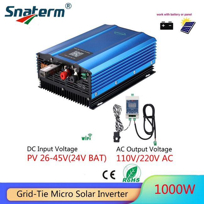 1000W Solar Grid Tie Inverter 110V or 220V Pure Sine Wave Inverter