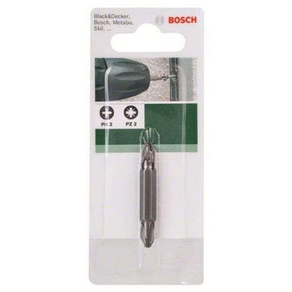 Bosch 2609255955 Double Ended 45mm Screwdriver Bit (Ph 2 - Pz 2)