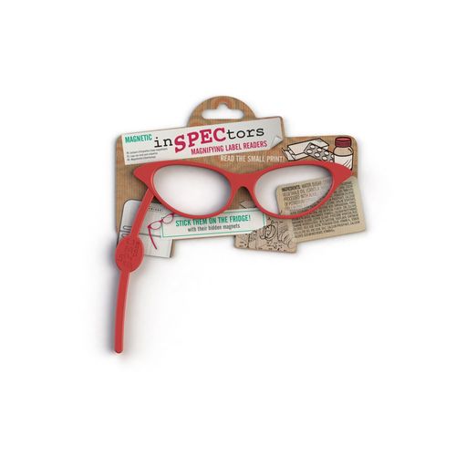 IF Inspectors Magnetic Label Reader Magnifier Glasses - Red 5035393919023