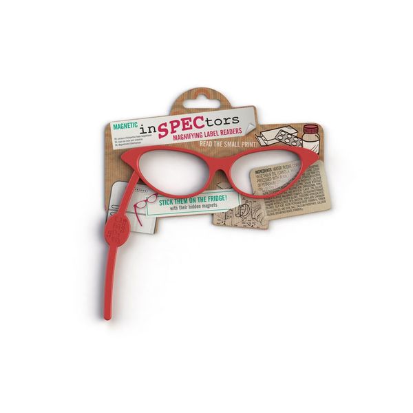 IF Inspectors Magnetic Label Reader Magnifier Glasses - Red 5035393919023