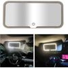 Car Sun Visor Mirror Clip on Vanity Mirror Makeup Sun Shading LED Mirror