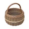 Red Hamper S065/HOME Small Round Wicker Shallow Shopping Basket