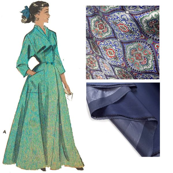 Butterick 1950s Sewing Pattern, Housecoat, Coachman Robe, Dressing Gown - Multi-Sized