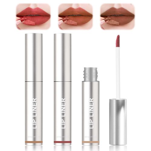 Miioto Matita Labbra Staccabile, 3 Colori Lip Liner Tattoo per Labbra Peel off, Contorno Labbra Peel off, Peel off Lip Liner, Contorno Labbra Tattoo, Impermeabile, A Lunga Tenuta, Volumizzante