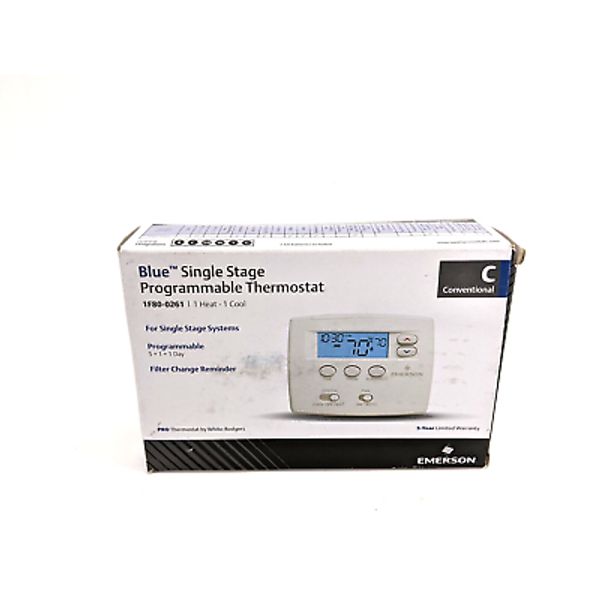 Emerson White-Rodgers Blue Single 1F80-0261 Programmable Thermostat