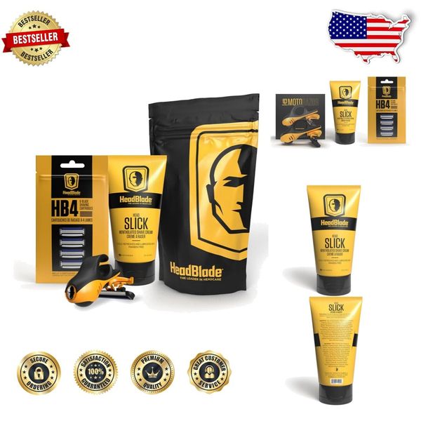 Smooth Shaving Experience: Moto Head Shaving Kit with Razor & Shaving Cream