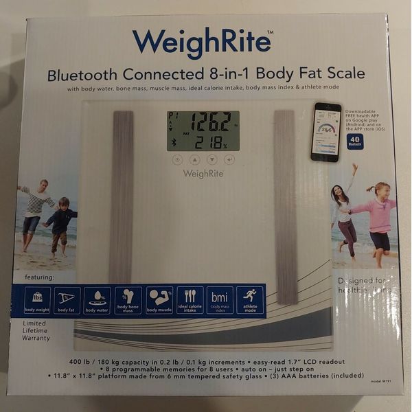 WeighRite Bluetooth Connected 8-in-1 Body Fat Scale