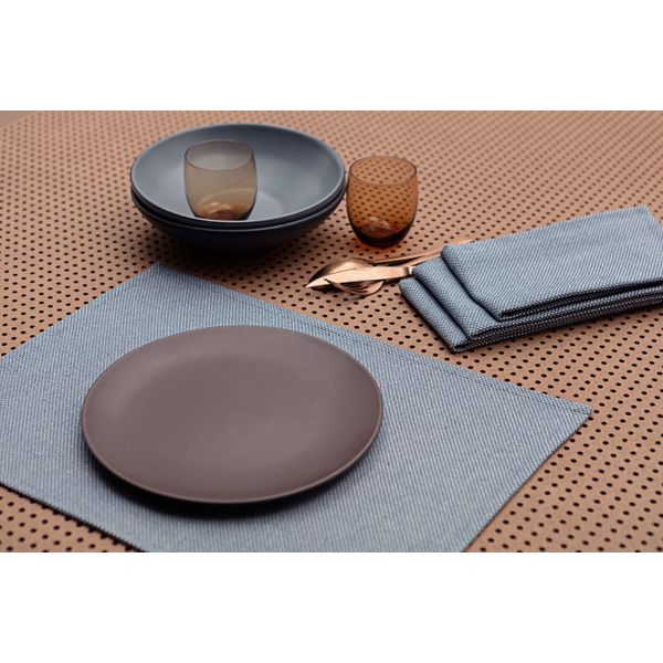 Placemats / Set of 4 - Blue / Without Pocket