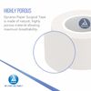 Dynarex Paper Surgical Tape, Use to Secure Wound Care with Medical Gauze, Dressings, and Non-Adherent Pads, First-Aid Kit Essential, White, 1” x 10 yds, 1 Box of 12 Rolls of Paper Surgical Tape