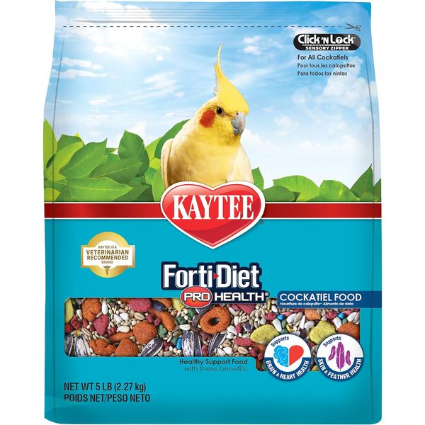 Forti-Diet Pro Health Pet Cockatiel Food, 5 Lb