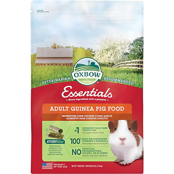 Essentials Adult Guinea Pig Food - All Natural Adult Guinea Pig Pellets - No See