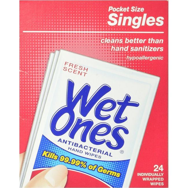 Wet Ones Antibacterial Fresh 24ct