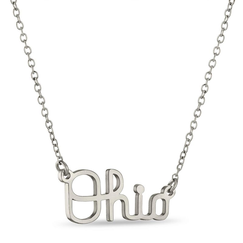 Stone Armory Ohio State Jewelry - OSU Script Ohio Necklace ...