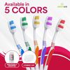 100 Bulk Toothbrushes + Caps, Individually Wrapped, Medium Soft, Multi Colors