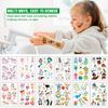 Zayvor Temporary Tattoos For Kids, 400pcs Glow In The Dark Tattoos,Assorted Cartoon Luminous Unicorn Mermaid Butterfly Animal Dinosaur Pirate Space Fake Tattoo, Boys Girls Party Favor Supplies