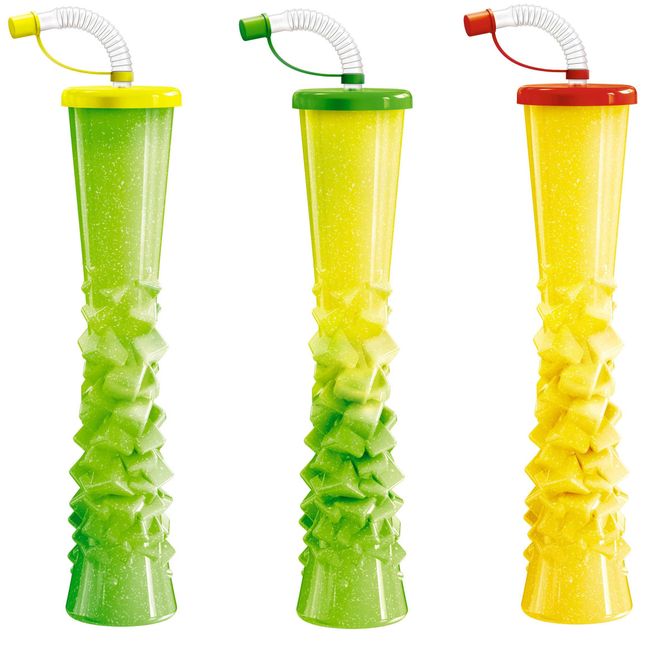 Ice Yard Cups (54 Cups - Red) - for Margaritas and Frozen Drinks Kids Parties - 17oz. (500ml)