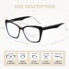 EASY READ 2 Pack Reading Glasses for Women,Cat Eye Blue Light Blocking Computer Readers with Spring Hinge(Magnification 2.00,Black/Tortoise)